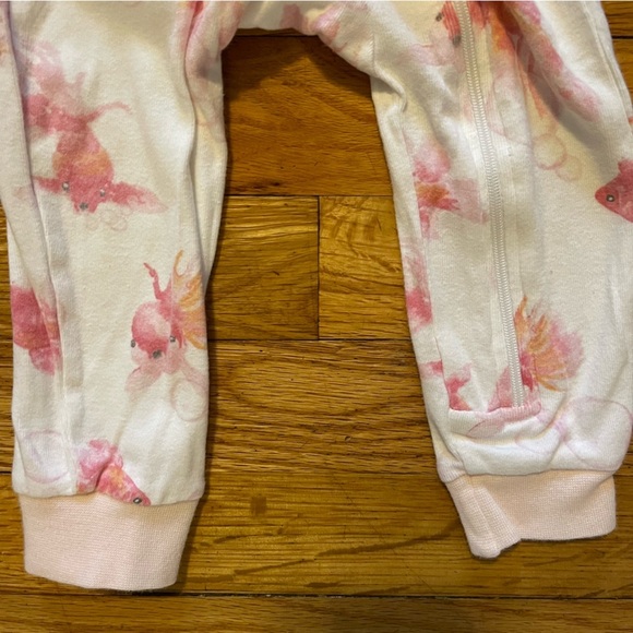 Burt’s Bees | Goldfish Bubble Footless Zippered Pjs | 18 mo - Picture 6 of 6